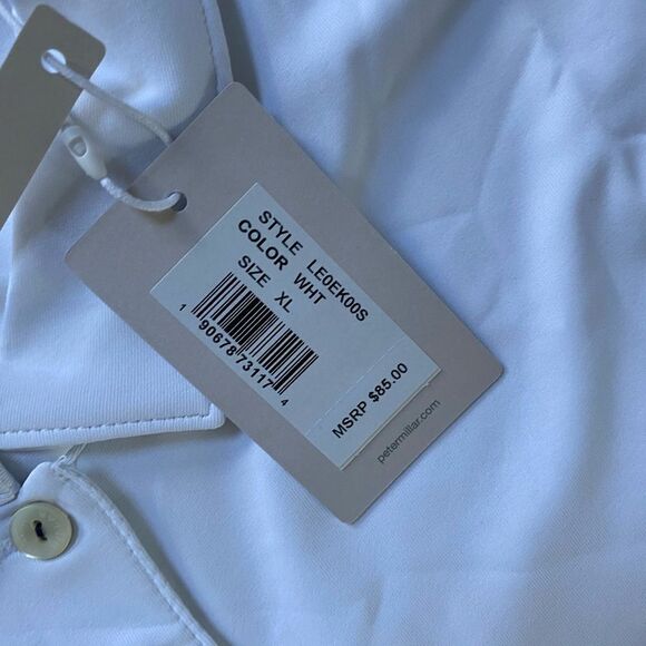 Peter Millar Perfect Fit Performance Polo White XL Nwt in packaging - Picture 10 of 10